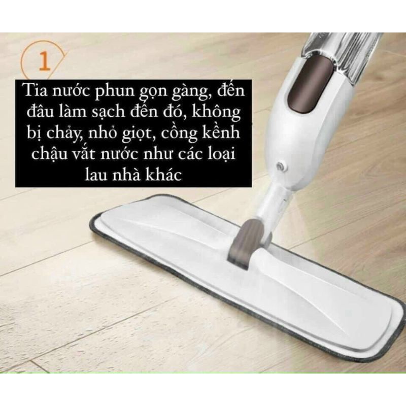 Chổi Lau Nhà phun nước Kèm Bình Xịt Nước Tiện Lợi