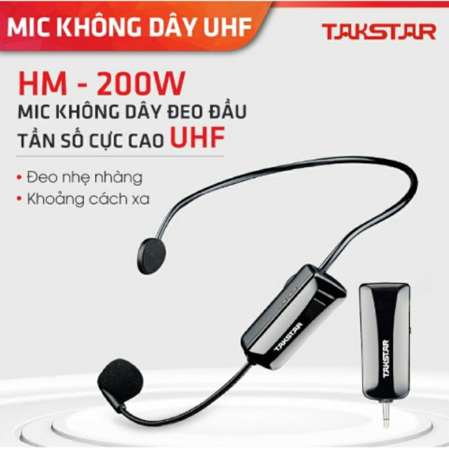 Micro Không Dây Deo Tai Takstar HM-200W {100% Chinh Hang}