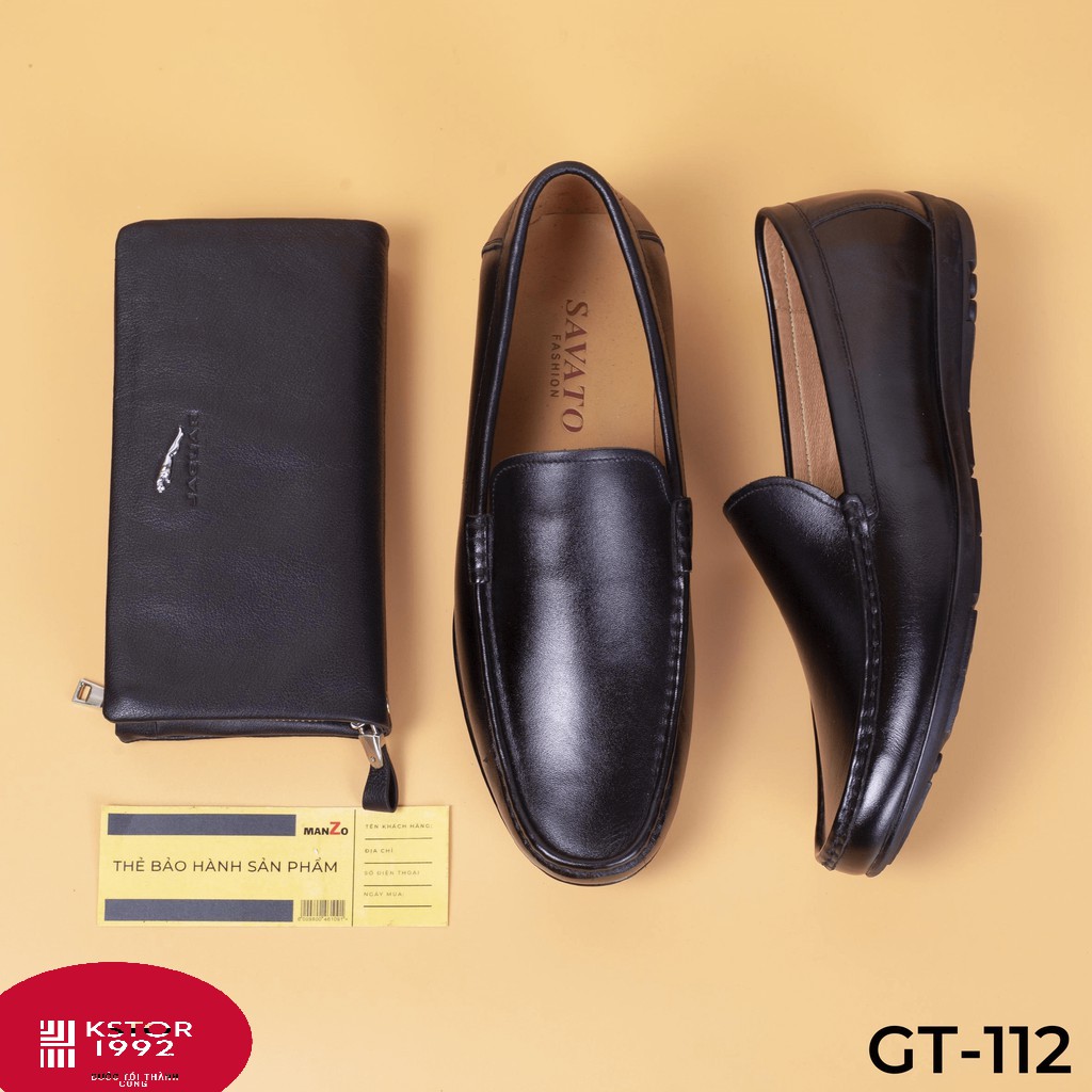 GIÀY MỌI NAM GIÁ RẺ - GIÀY LƯỜI NAM DA BÒ THẬT BẢO HÀNH 12 THÁNG TẠI Kstore STORE - GT-112