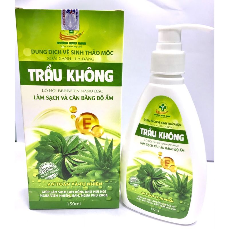 Dung dịch vệ sinh phụ nữ trầu không, xoài xanh, lá bàng ( hàng chuẩn , giấy tờ đầy đủ)