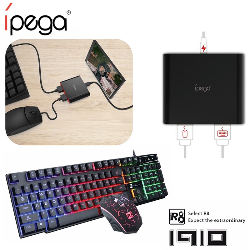 ⚡ Deal Sốc ⚡ Combo Bàn phím giả cơ và Chuột chuyên game R8 1910 Led 7 màu có dây | BigBuy360 - bigbuy360.vn