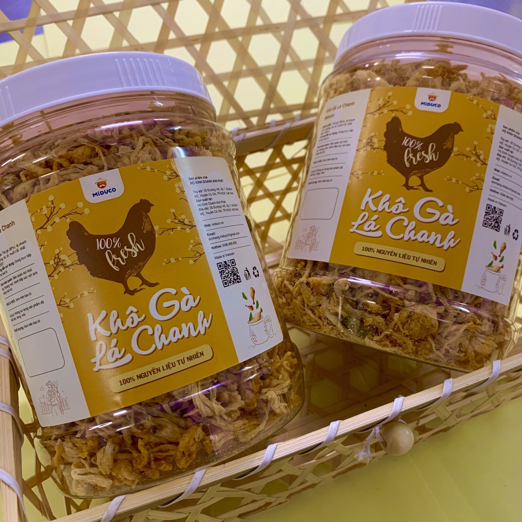 [COMBO GIÁ SIÊU SỐC] Combo 2 hộp khô gà lá chanh Miduco 1kg (1 hộp/ 500 gram) | BigBuy360 - bigbuy360.vn