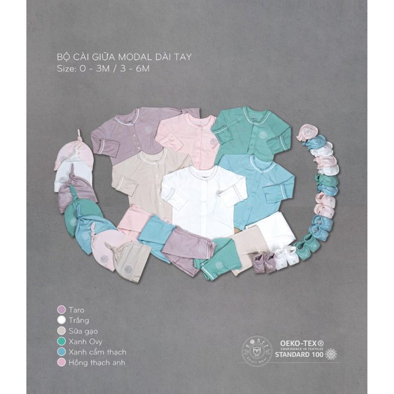 Set sơ sinh kimono Hrnee