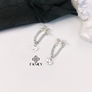 Bông tai hình gấu dáng dài cá tính