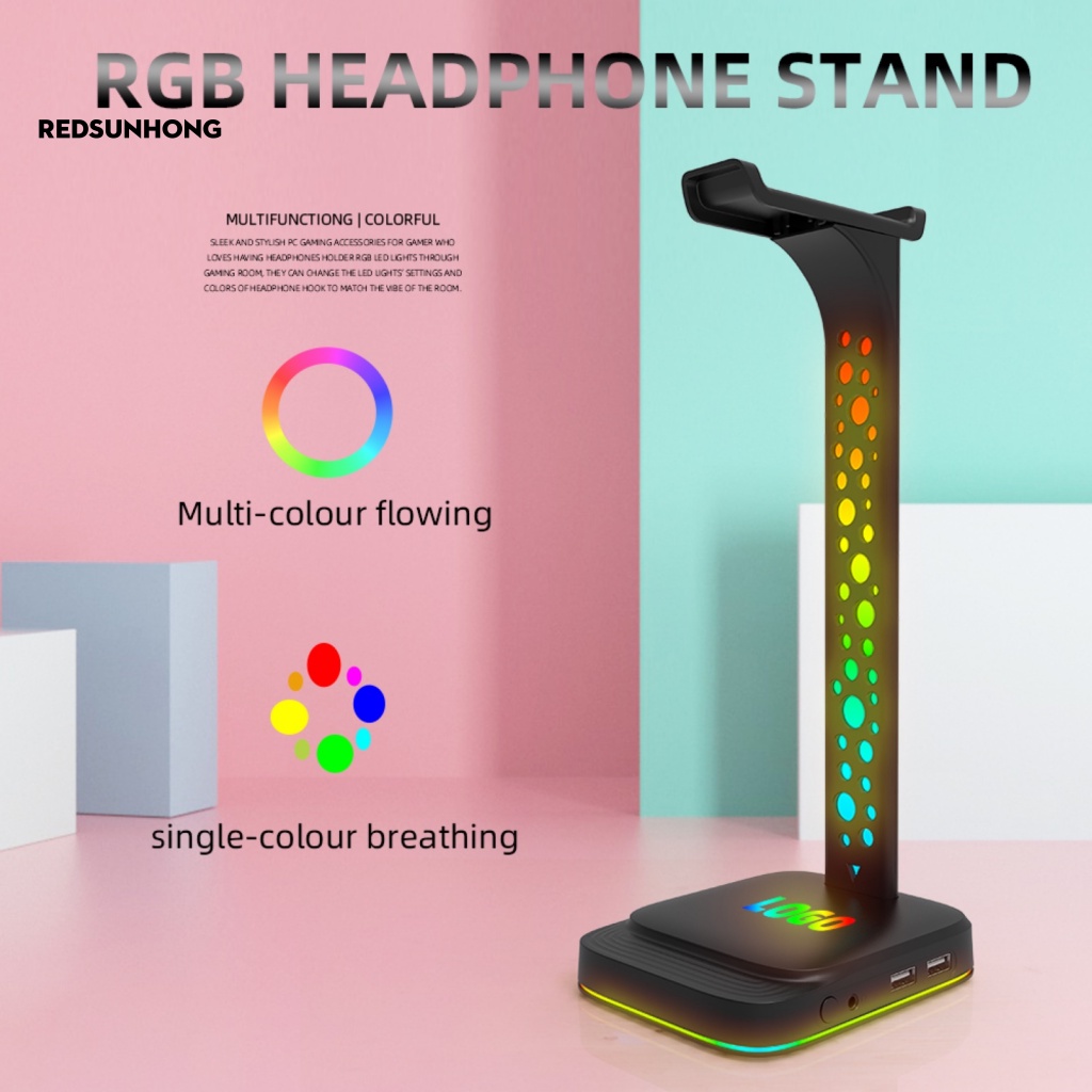 Giá Đỡ Tai Nghe Siêu Nhẹ 3.5mm USB Có Sức Chứa Lớn Chịu Được Sức Nặng