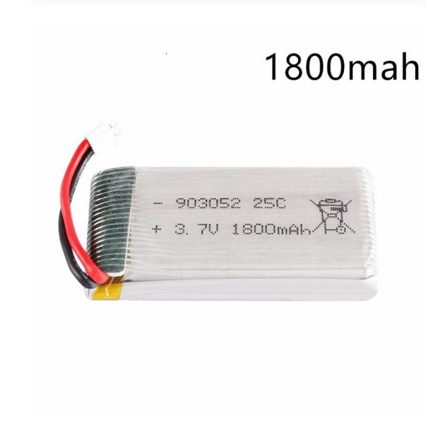 Pin sạc lipo 3.7v 1800mah Xh2.54 đồ chơi máy bay flycam có mạch bảo vệ pin