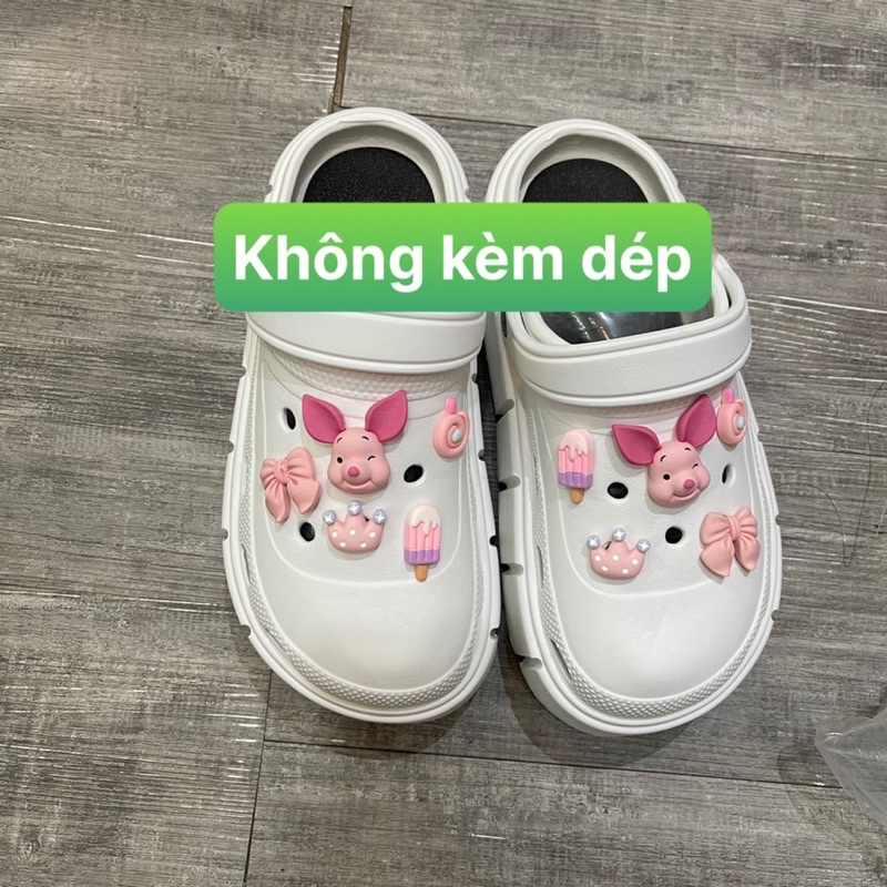 Nút gắn dép Crocs 3D Jibbitz Charm Sticker dễ thương cài dép Sục, Satihu, Cá Sấu