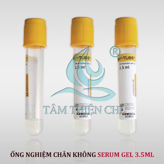 Ống nghiệm chân không Clot Activator with Gel 3.5ml V-TUBE túi 5 cái