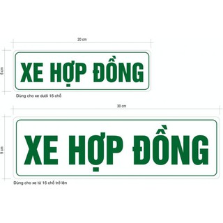 XE HỢP ĐỒNG (CHỮ DECAL PHẢN QUANG)