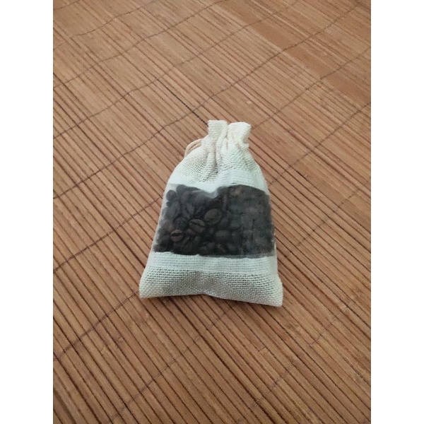 Túi thơm size 10x14 cm đựng 150gr cafe treo xe