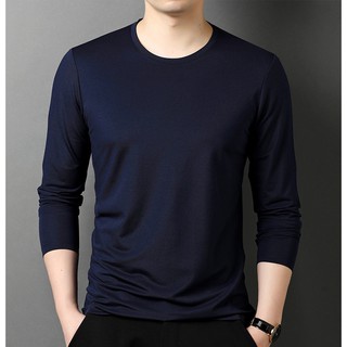 [ MẶC LÀ MÊ * ] Áo thun nam tay dài mặc thu đông, giữ nhiệt, chất cotton co giãn, dáng ôm cao cấp