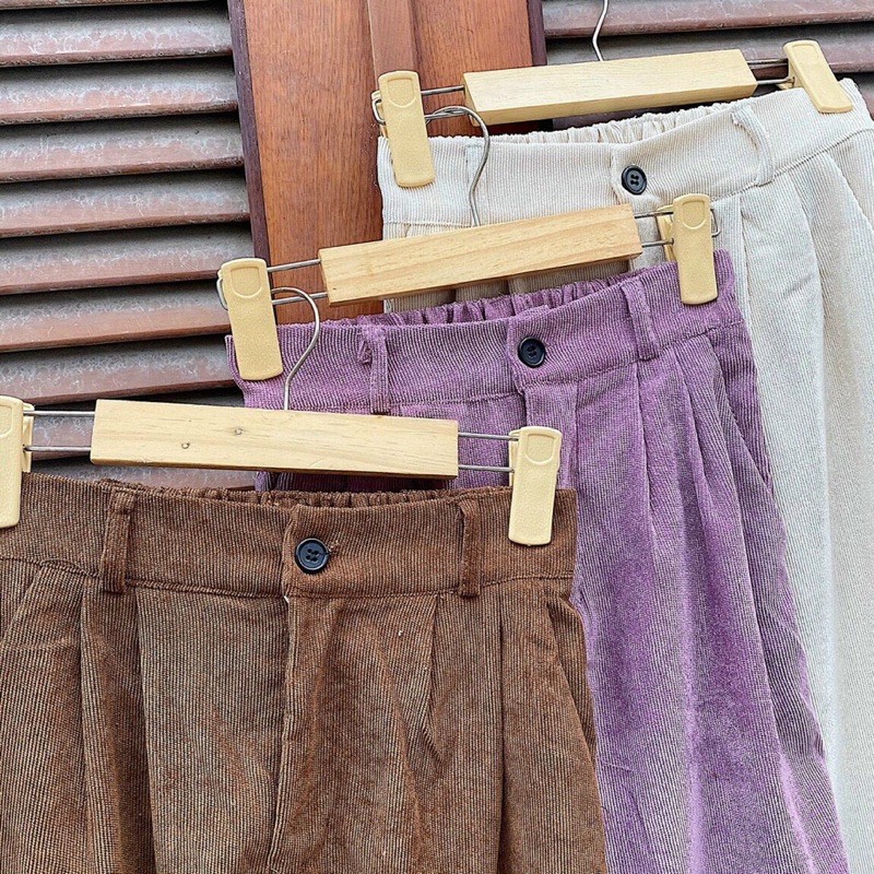 Quần LIND PANTS chất liệu nhung gân style bụi bặm vintage form chuẩn