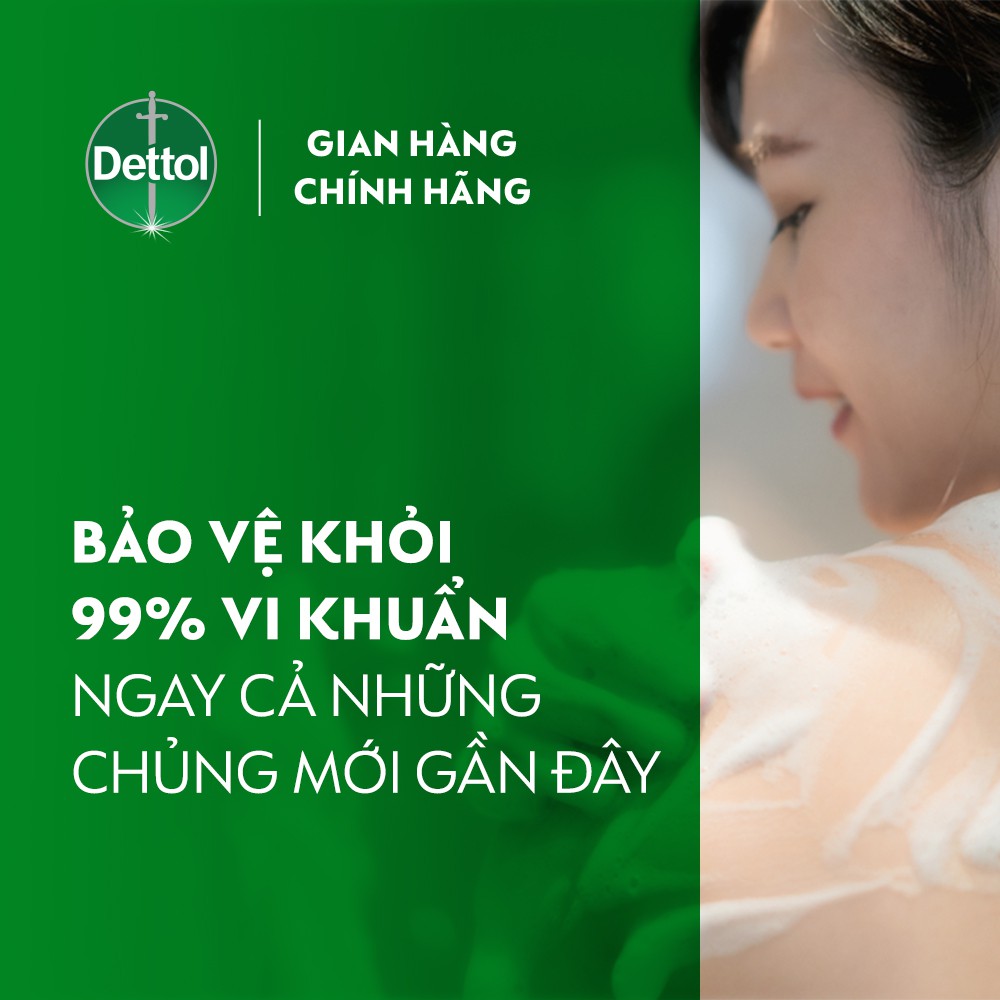 Combo 2 chai sữa tắm Dettol diệt khuẩn - Chai 950g