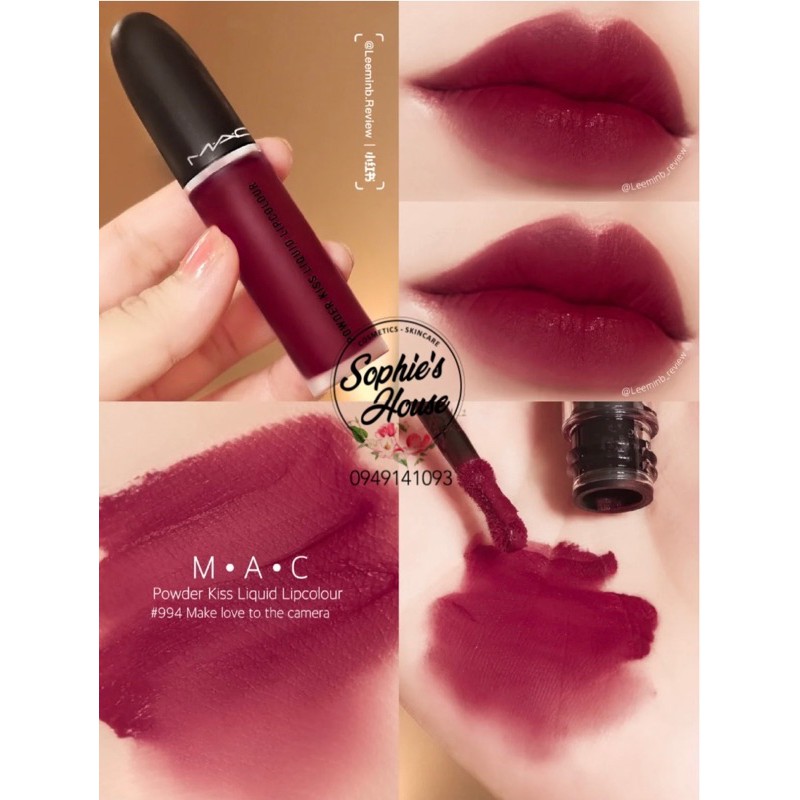 Son kem MAC Powder Kiss Liquid 982 / 983 / 987 / 988 / 989 / 991 / 997 / 998 | BigBuy360 - bigbuy360.vn