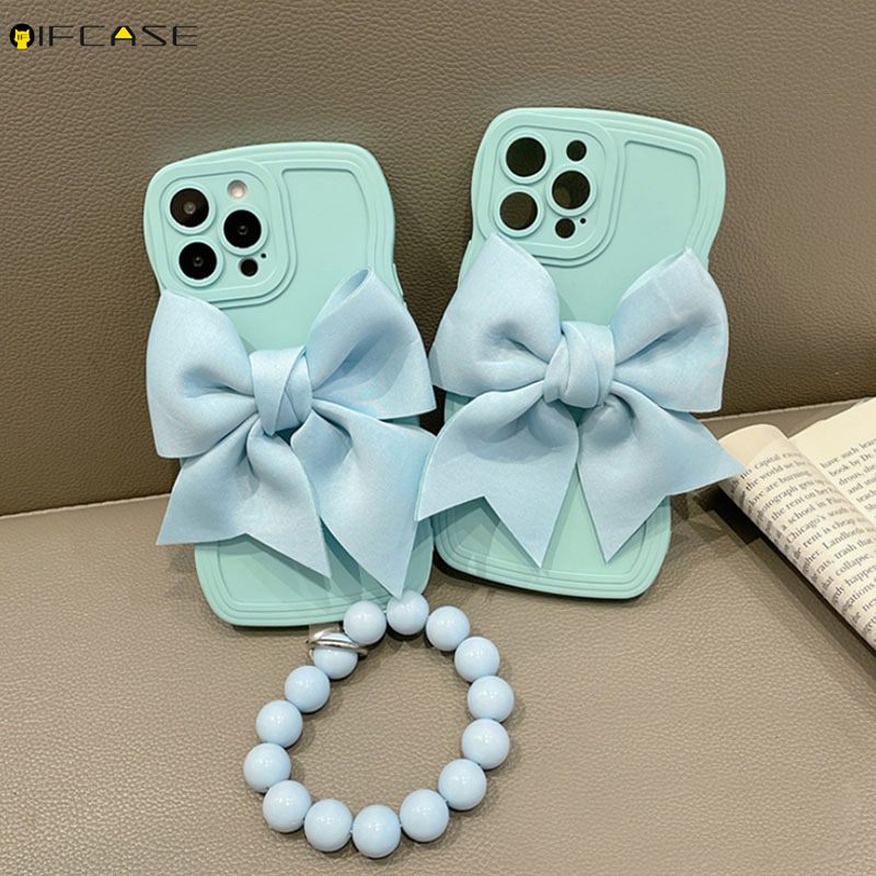 Ốp Điện Thoại Bằng Silicon Mềm Có Dây Vòng Tay Cho iPhone 13 12 11 Pro