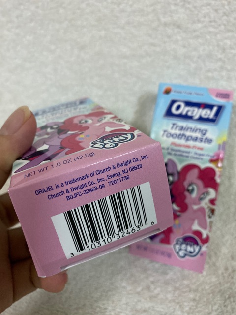 [Hàng Mỹ] Kem đánh răng nuốt được dành cho trẻ em Orajel 42,5gram.
