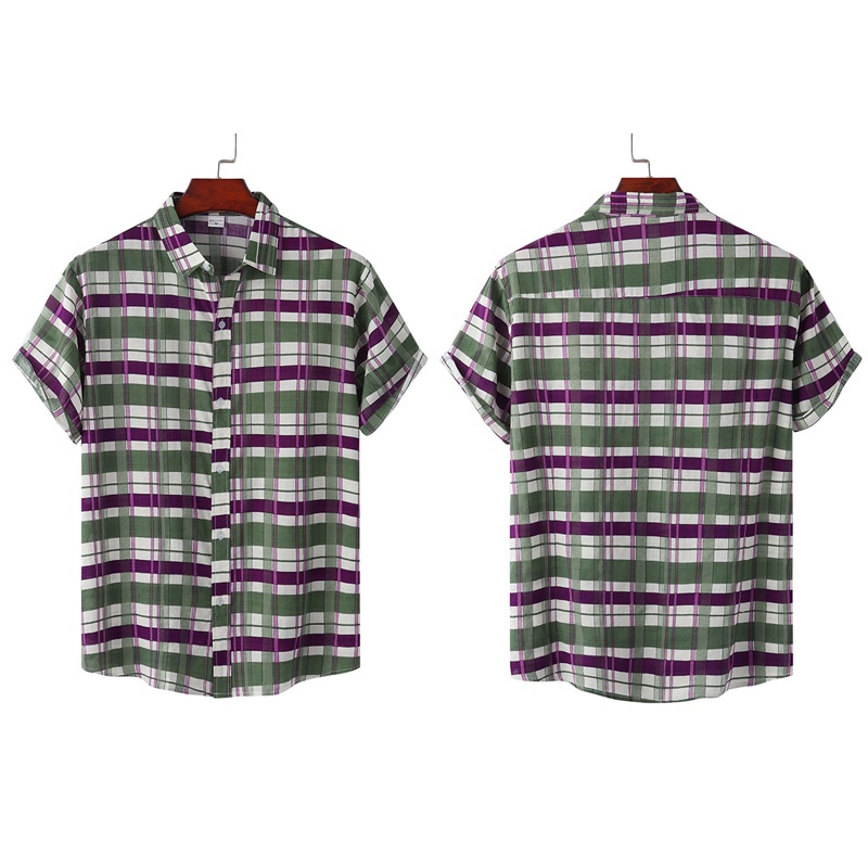 Áo Sơ Mi Tay Ngắn Dáng Rộng In Họa Tiết Hình Học Phong Cách Hawaii Thời Trang Đi Biển Mới 2022 Cho Nam
