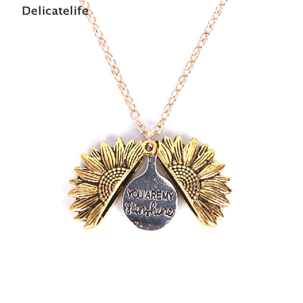 Vòng cổ mặt hình hoa hướng dương thời trang