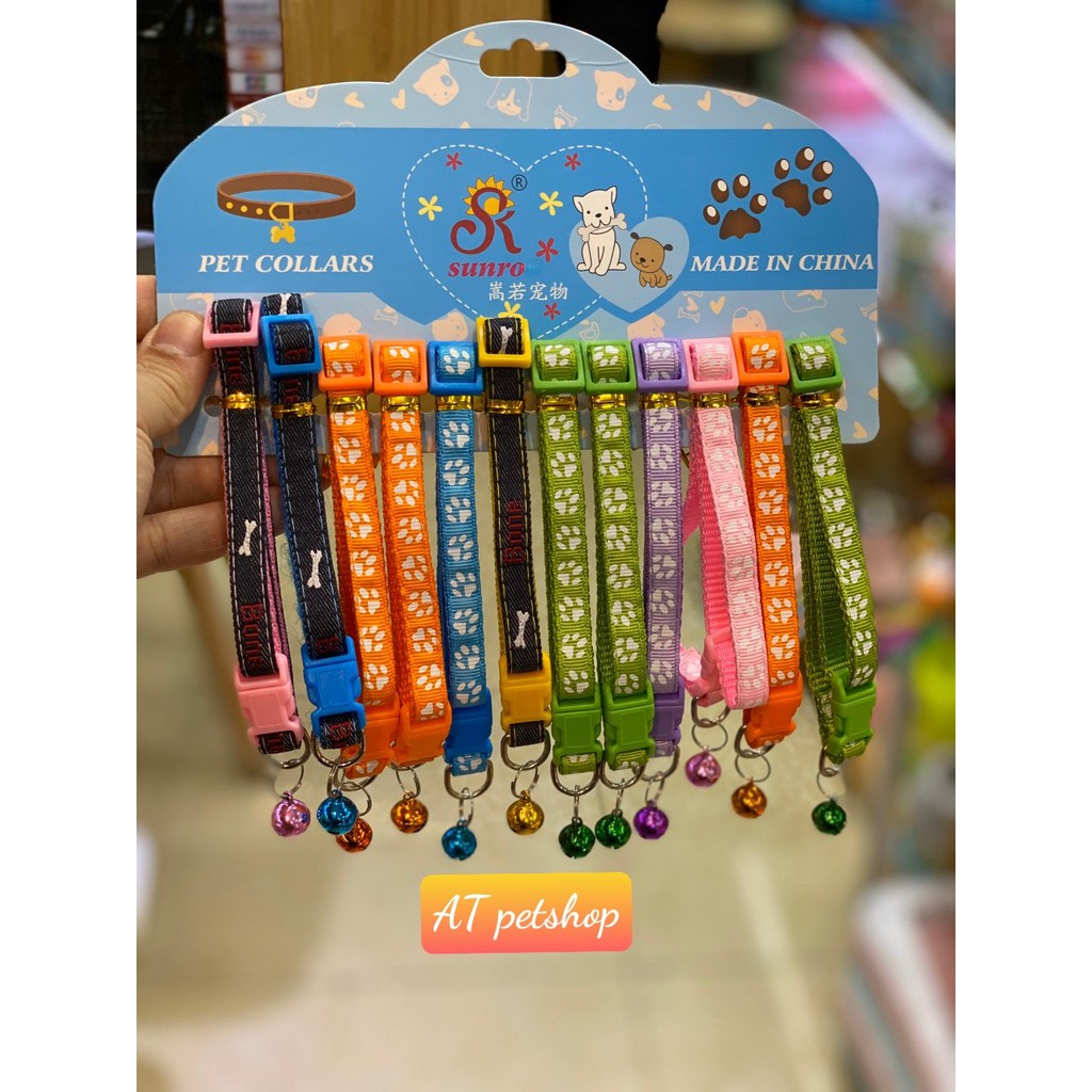 Vòng Lục Lạc Chó Mèo Dây Đeo Cổ - Phụ Kiện Chó Mèo ( Họa Tiết , Có Chuông )
