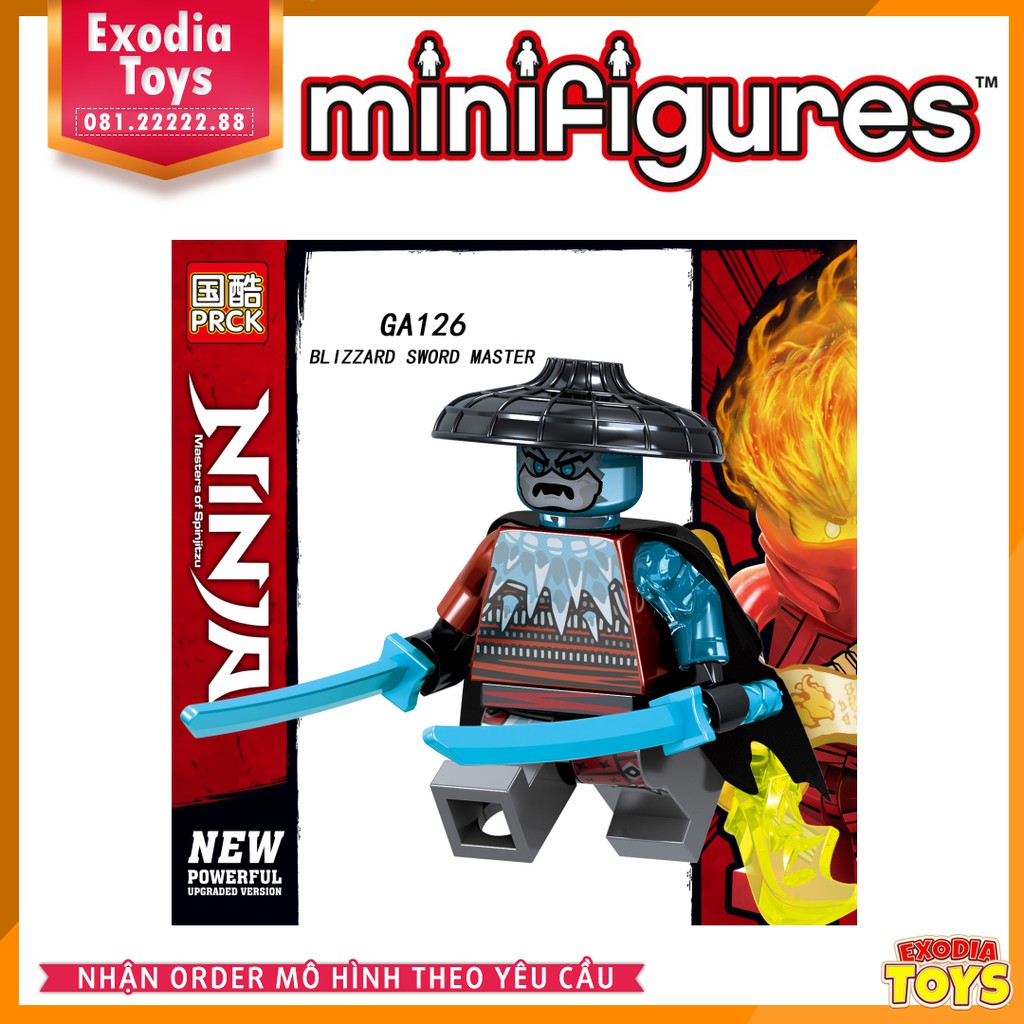 Xếp hình Migfigure nhân vật hoạt hình Ninjago Season 11 - Đồ Chơi Lắp Ghép Sáng Tạo - PRCK GA123-130