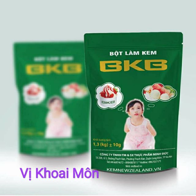 Bột Làm Kem Tươi Vị KHOAI MÔN 🍦KEM ỐC QUẾ🍦 1,3kg, làm kem gia đình, sản xuất , hệ thống kem