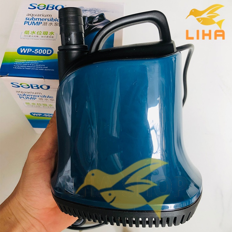 Bơm Chìm Hút Đáy 360 Độ SOBO WP-500D (55W - 4500L/H - 2.5M) - Bơm Hút Cặn Bể Cá