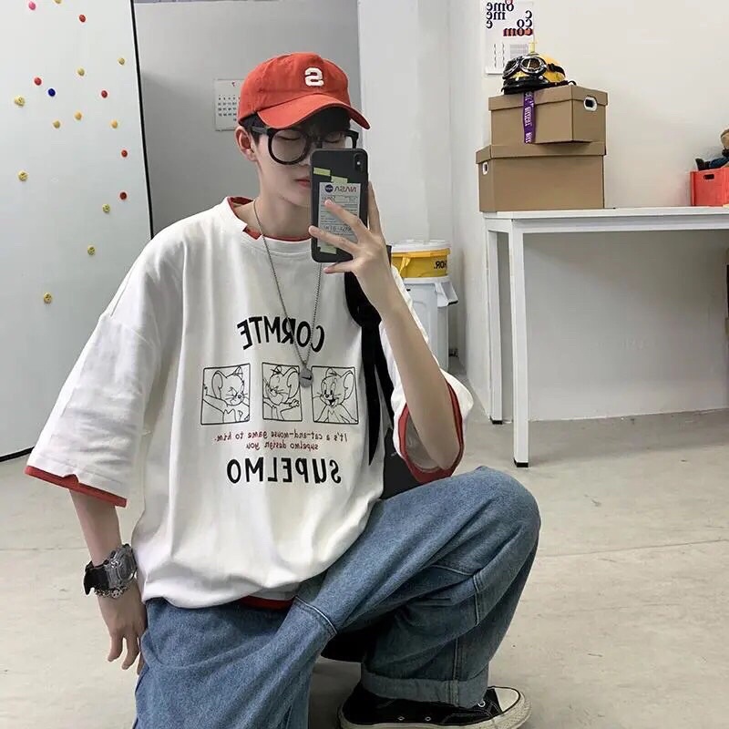 Áo thun nam tay lỡ from rộng , áo thun tay lỡ Unisexx mẫu mới ,chất đẹp , phong cách | BigBuy360 - bigbuy360.vn