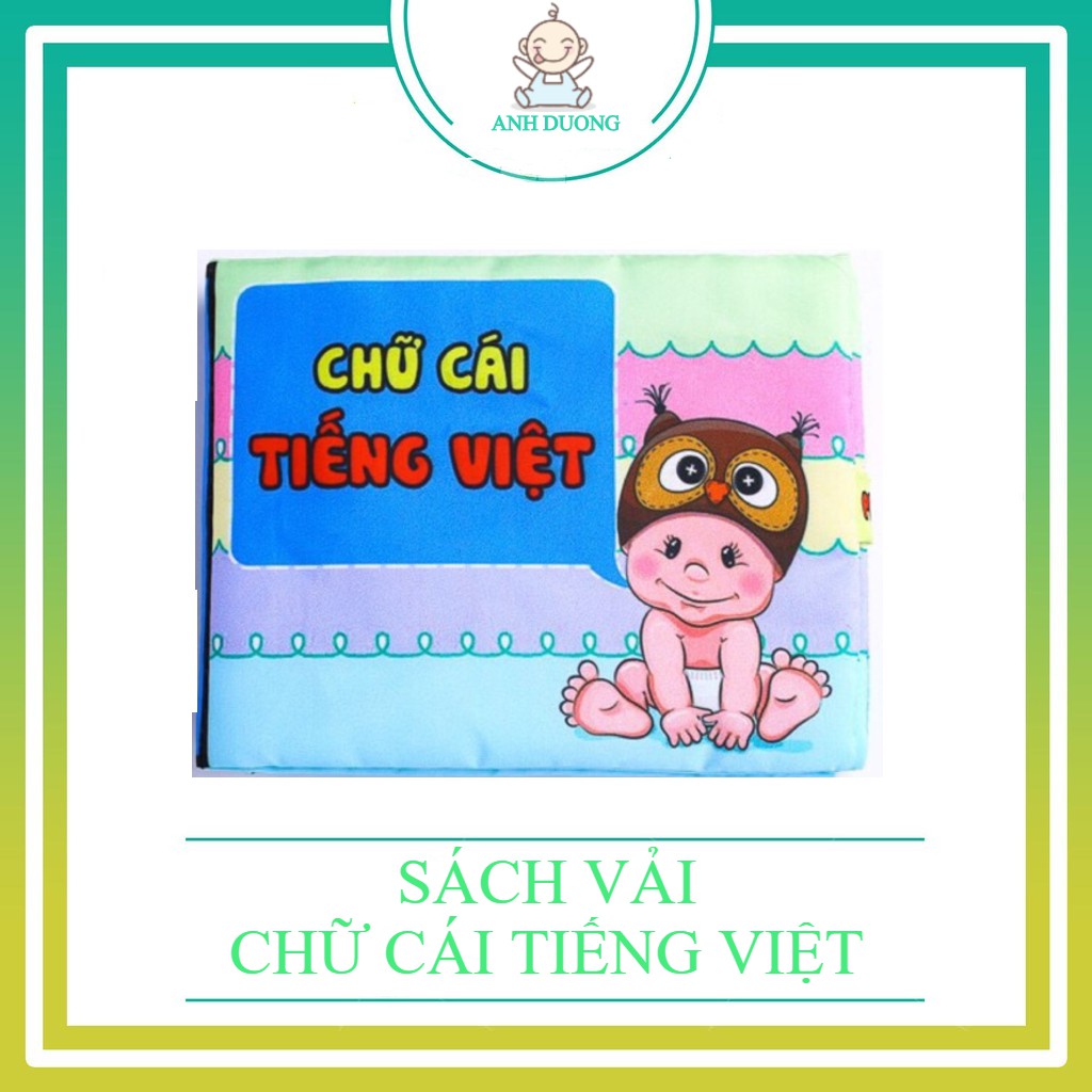 Sách Vải- Chữ Cái Tiếng Việt- Made in Vietnam