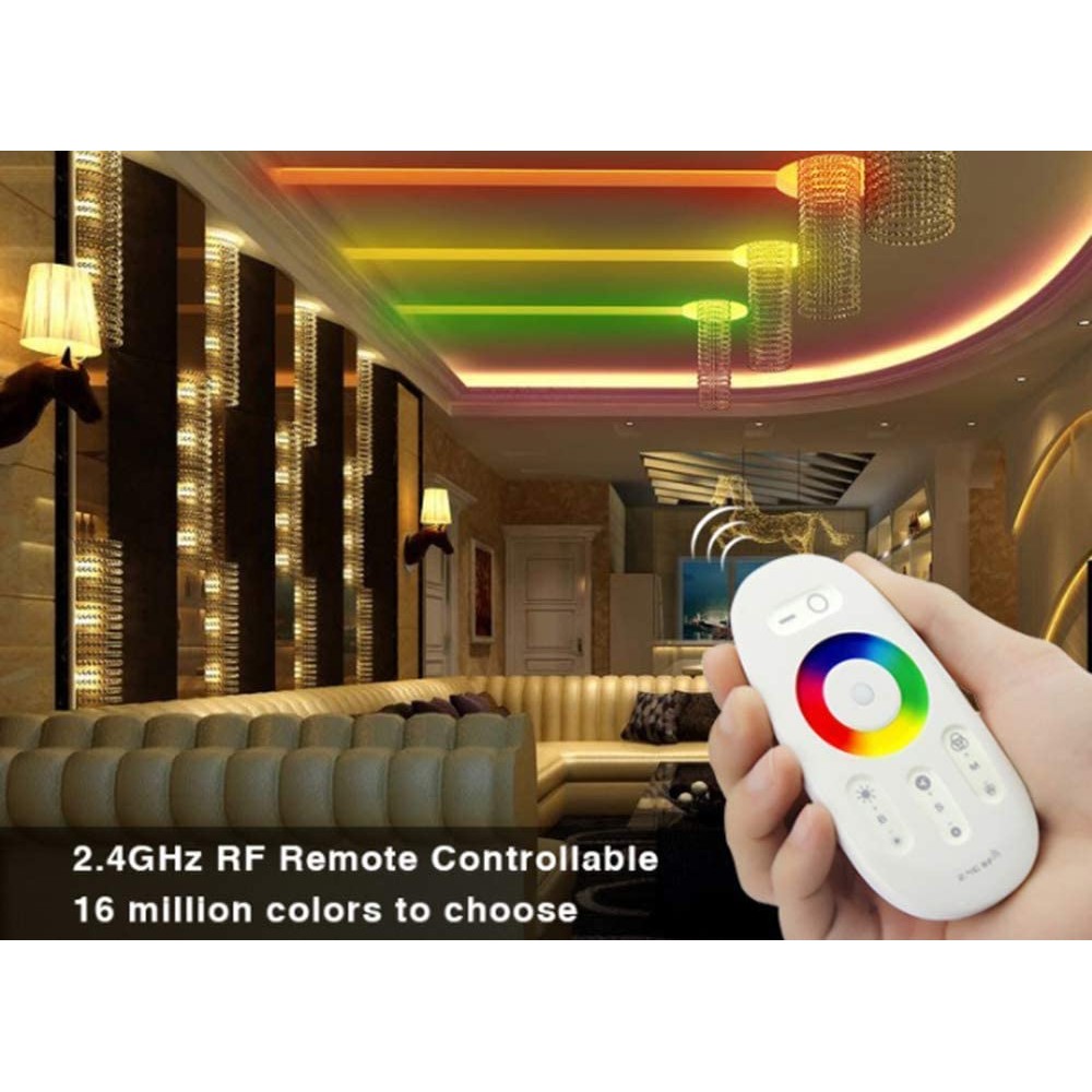 Bộ điều khiển dây đèn Led đổi màu RGB - Nút bấm cảm ứng chạm - Tầm xa trên 20m