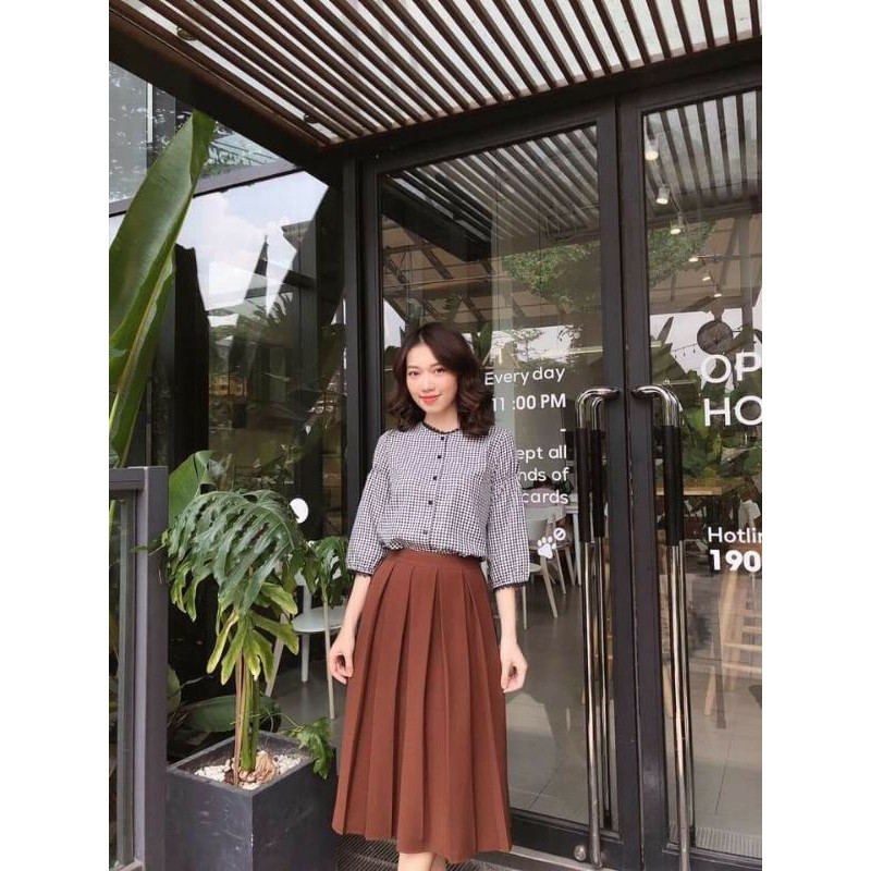 Chân Váy Xếp Ly Công Sở Xinh Sang Chảnh. | BigBuy360 - bigbuy360.vn