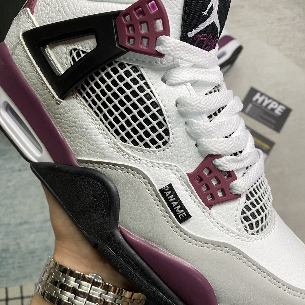 Giày Jordan4 Retro PSG Paris Saint - Germain White/Purple/Black - Phiên bản 1:1 | Hype Sneaker .