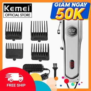 Tông Đơ Cắt Tóc Kemei KM-1998 Chính Hãng Pin Lithium 2000mAh (HÀNG FULLBOX - BH 12 THÁNG)