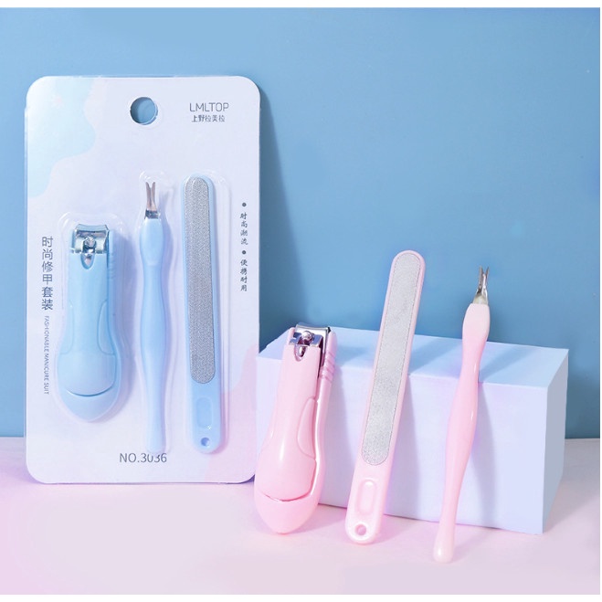 Bộ 3 món cắt dũa móng tay LAMEILA cao cấp BAG U S3CATDUAMONG