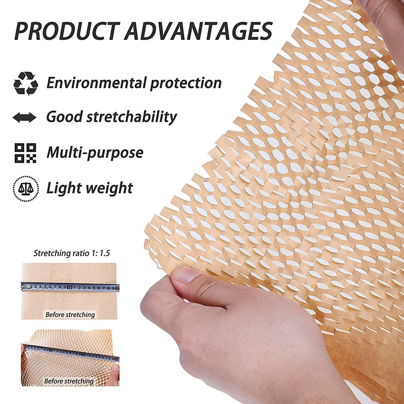 Cuộn giấy bọc tổ ong 11.8 Inch x 65 feet thân thiện với môi trường