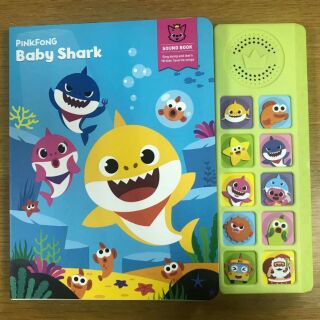 Sách nhạc âm thanh Baby Shark Babyshark Sound book Pinkfong tặng sticker