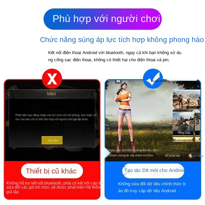 Máy điện thoại di động ăn bàn phím gà và con chuột Android Apple chơi di động gọi là nhiệm vụ và hỗ trợ đội kiểm soát tr