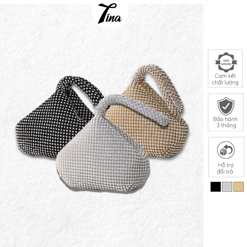 Clutch ví cầm tay nữ đi dự tiệc mini cao cấp nhỏ gọn đẹp Tina Shop TX050