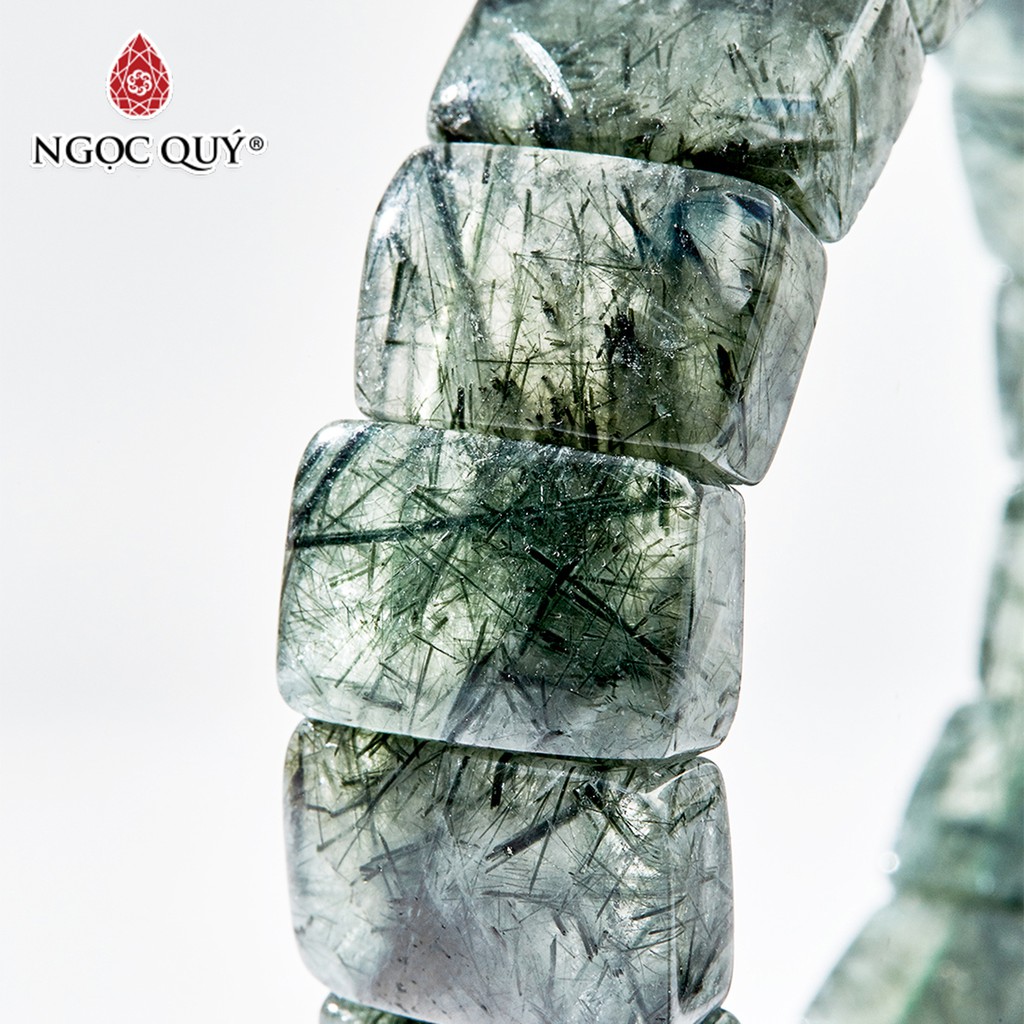 Ngọc Quý - Vòng tay màu tóc xanh bản vuông - NQVT0925