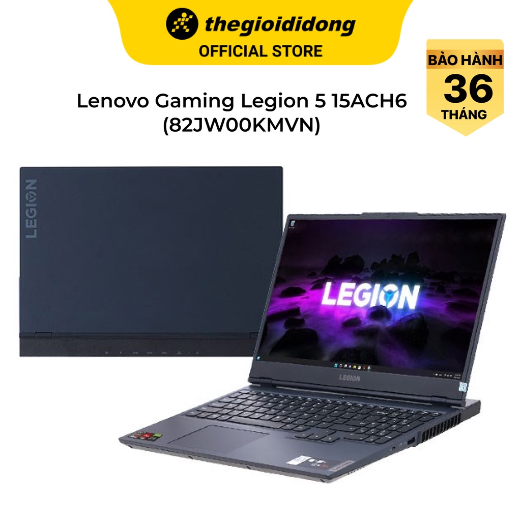 Lenovo Legion 5 15ACH6 R7 5800H/8GB/512GB/4GB RTX3050Ti/15.6"F/165Hz/Win11/Xanh