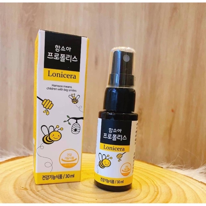 Xịt keo ong jang in Hàn quốc vị dâu tây ngon cho bé trên 1 tuổi