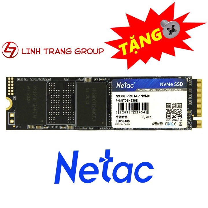 Ổ cứng SSD M.2 PCIe NVMe Netac N930E Pro 128GB 256GB - bảo hành 3 năm - SD67 SD71