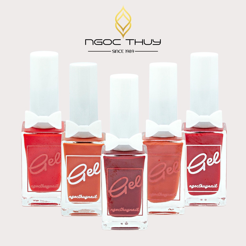 Sơn Móng Tay Gel Lạnh Không Hơ Máy Tông Đỏ Nổi Bật Ngọc Thủy Nail 15ML - Mã NT15 | 31-40