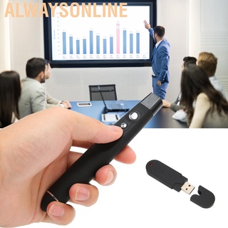 Alwaysonline Presentation Clicker ABS Red Indicator Material Remote Wireless Presenter