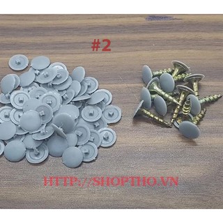 Nút nhựa bịt đầu vít mã màu #2 (túi 1000pcs)