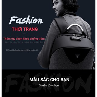 [ARCTIC HUNTER] Balo Chống Trộm Arctic Hunter - B00208 - Chống Nước kèm cổng sạc USB