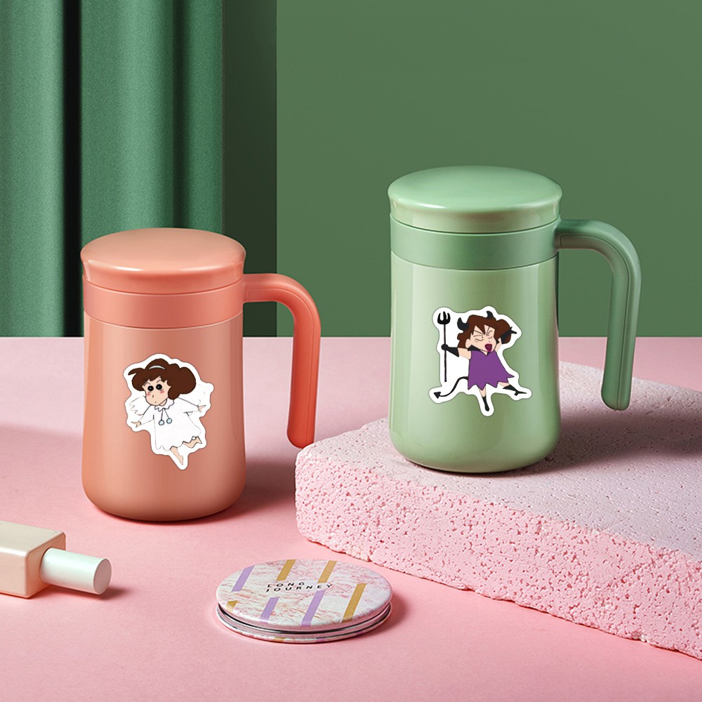 Set 50 Miếng Dán Hoạt Hình Cậu Bé Bút Chì Shin-Chan Dễ Thương