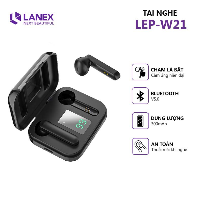 Tai nghe Bluetooth 2 bên chính hãng LANEX LEP thumbnail