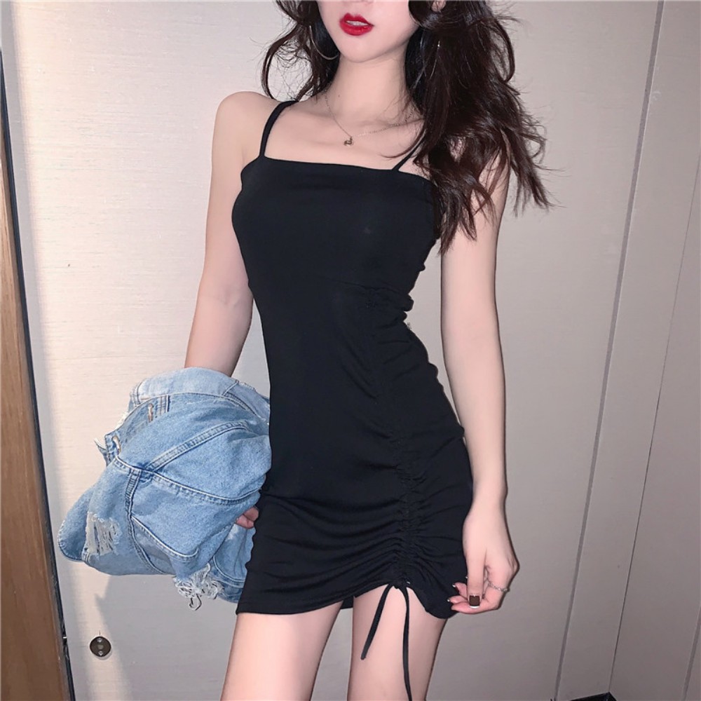 Váy nữ hai dây rút eo , đầm nữ ôm body  phong cách thiết kế hiện đại cho nữ ATILA SHOP | BigBuy360 - bigbuy360.vn