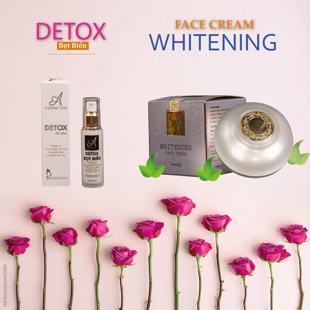 Combo Kem Face Pháp Và Detox Bọt Biển Acosmetics (GIÁ SỈ_HÀNG CÔNG TY)