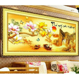 Tranh đính đá phú quý cát tường df121